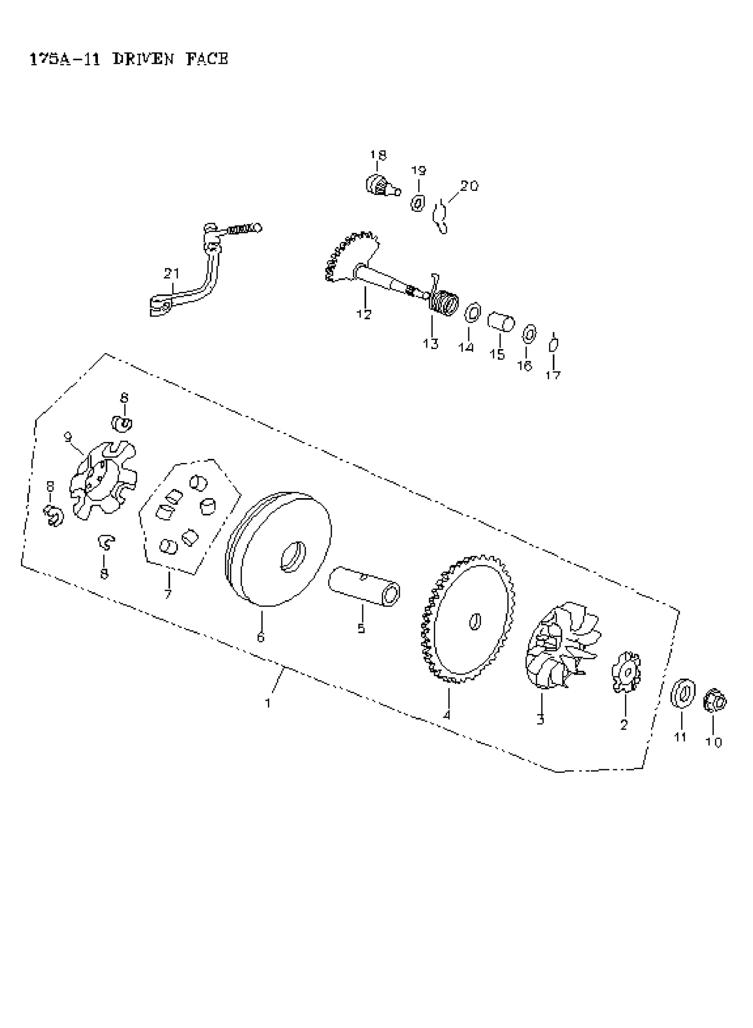05- Drive Pulley, Kick Start