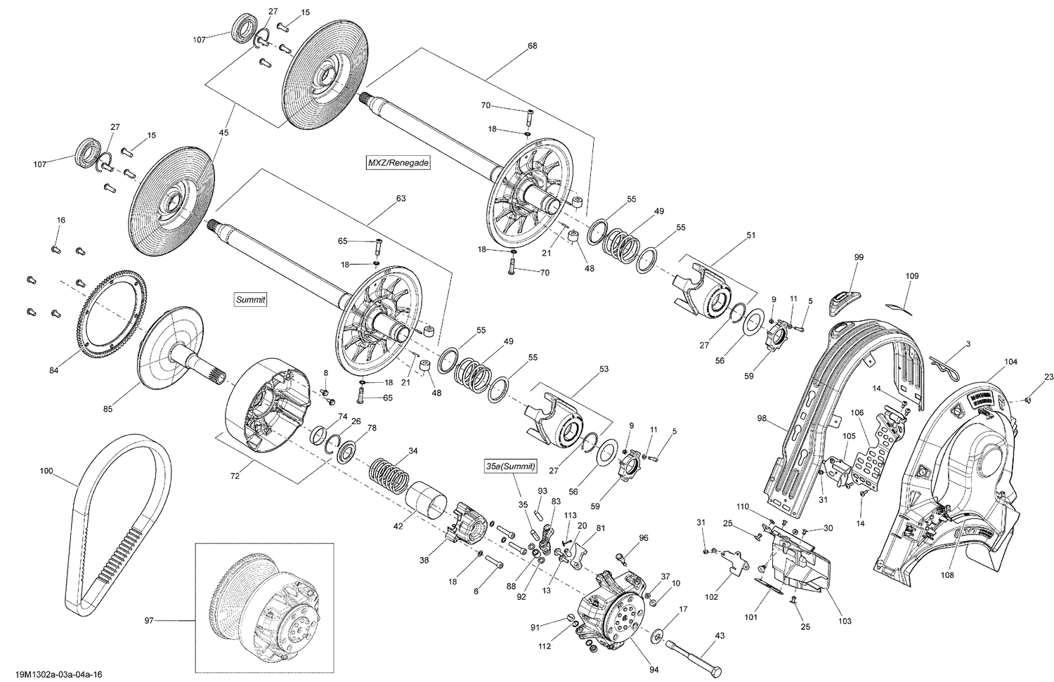 05- Pulley System 600 HO ETEC