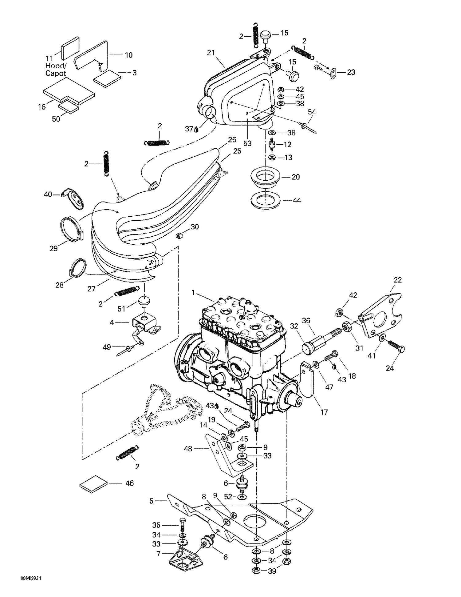 01- Engine Support And Muffler