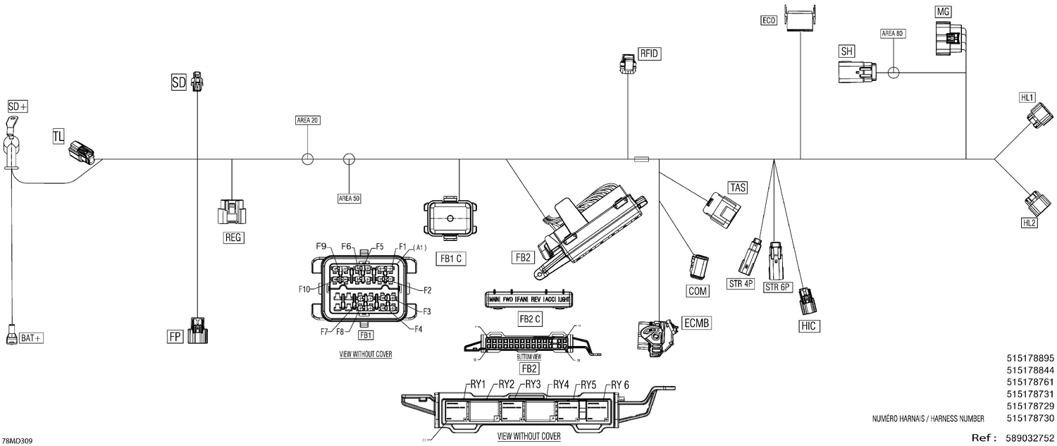 08- Electric - Main Harness - 515178729