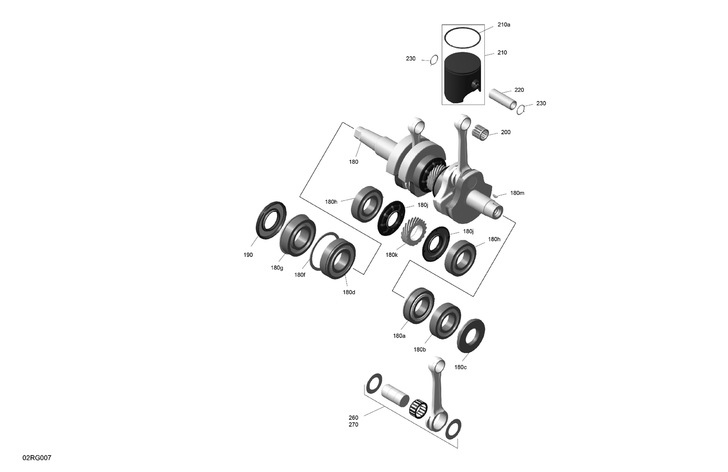 01- ROTAX - Crankshaft and Pistons