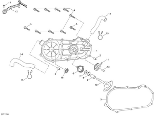 05- Cvt Cover And Kick Starter Schematic
