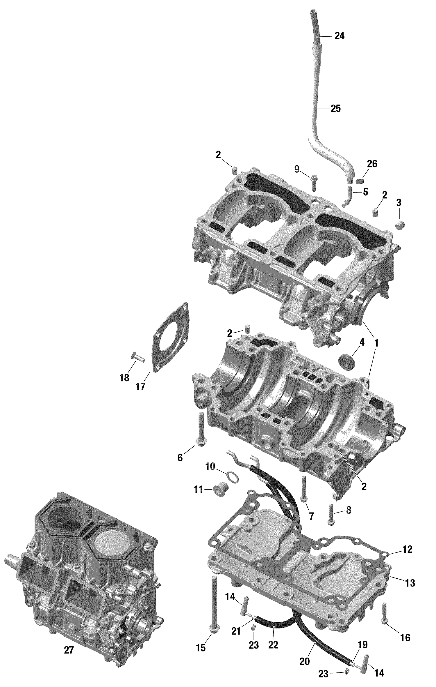 01- Rotax - Crankcase - Turbo
