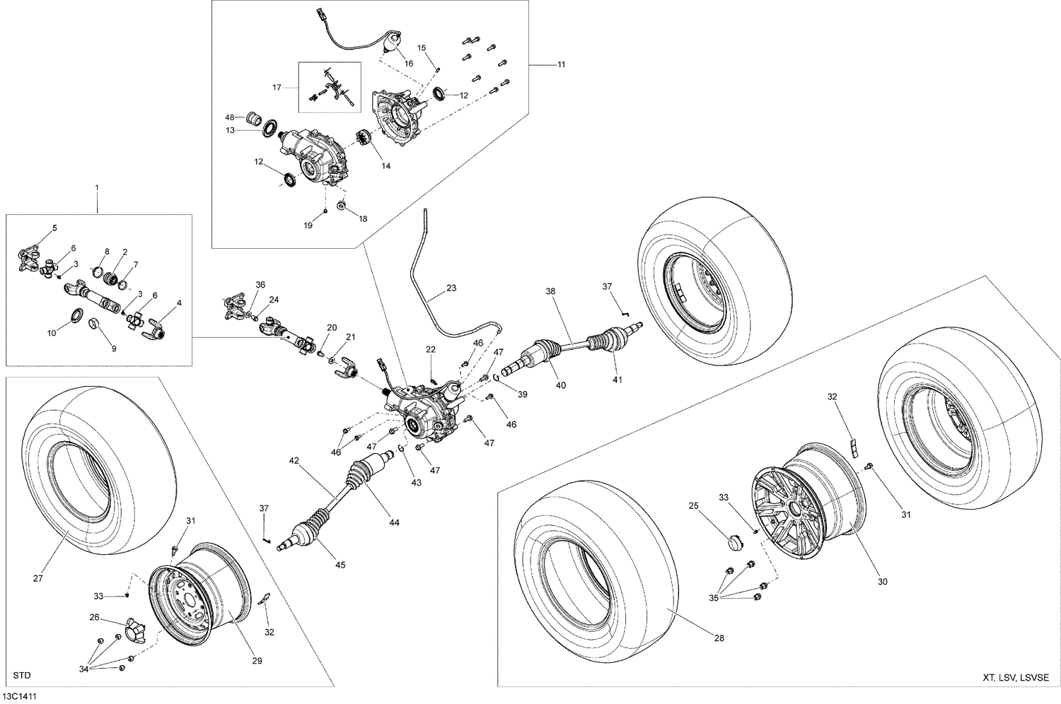 08- Drive System, Rear _13C1411