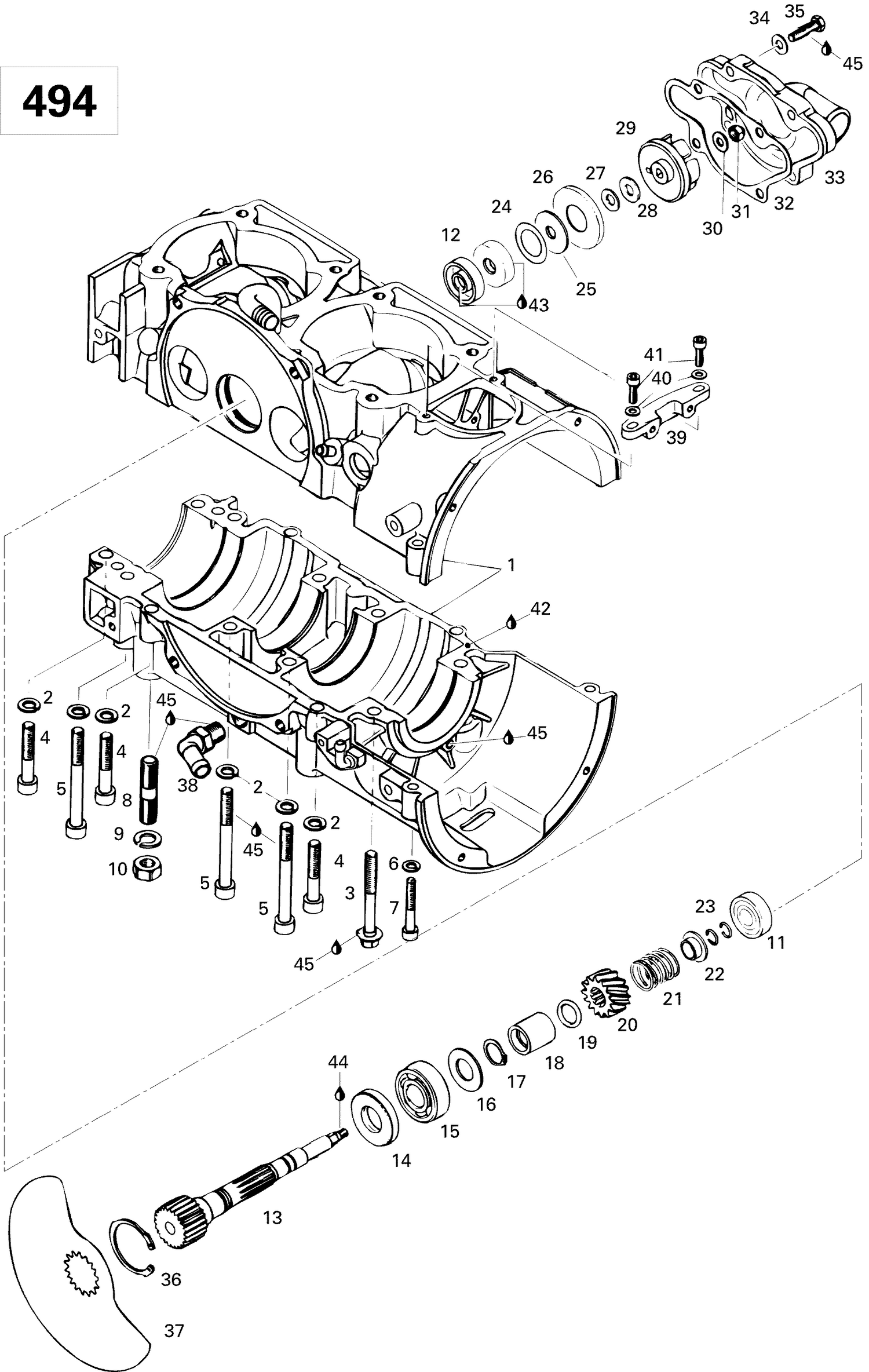 01- Crankcase (500)