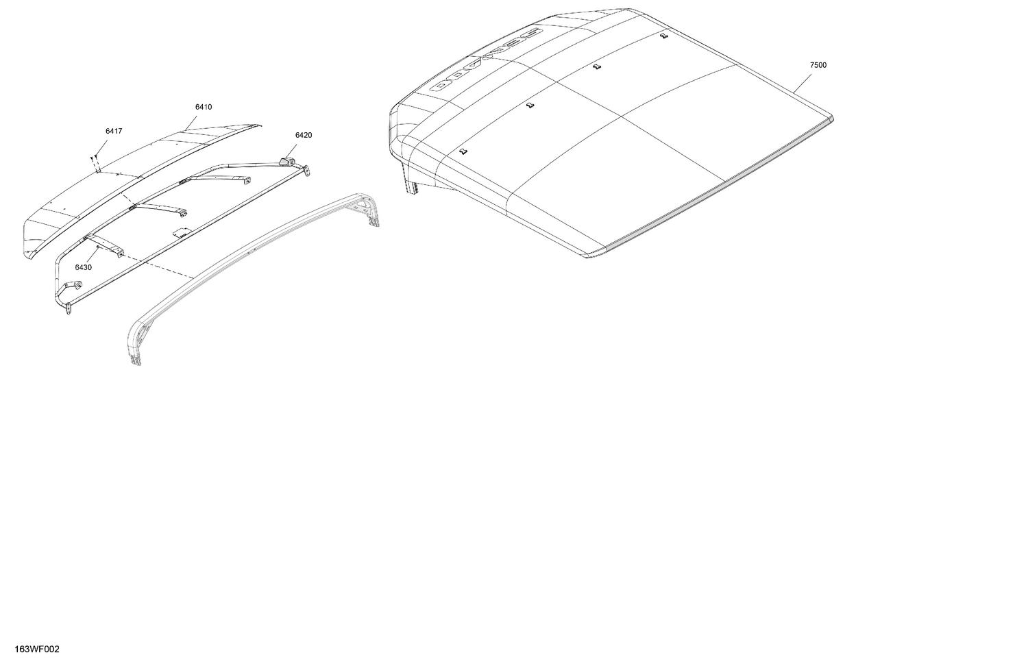 05- CANVAS - Bimini Top Front Section