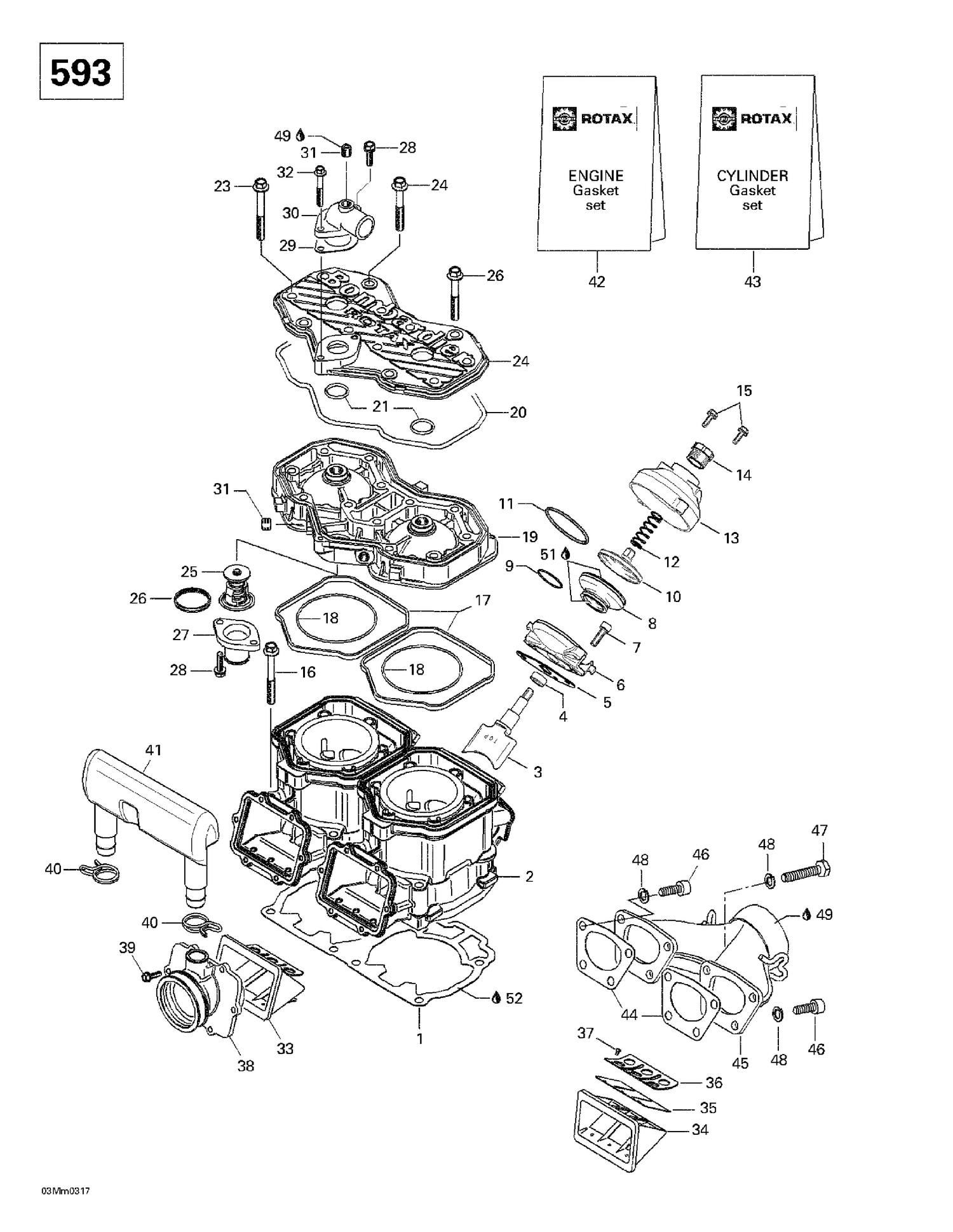 01- Cylinder, Exhaust Manifold