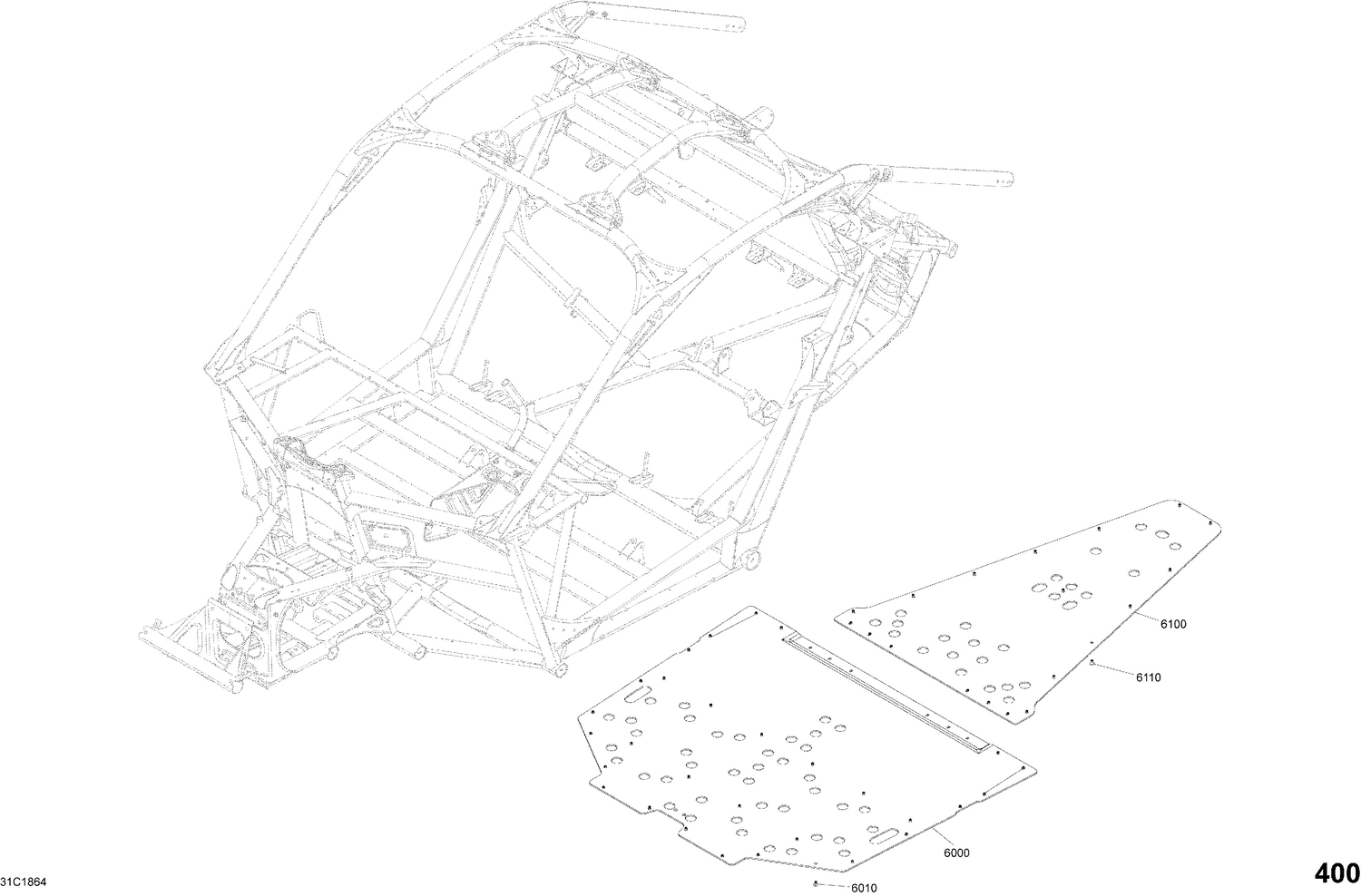 09- Body Parts - Platinum Silver Satin - Package XDS DPS - Floor Section