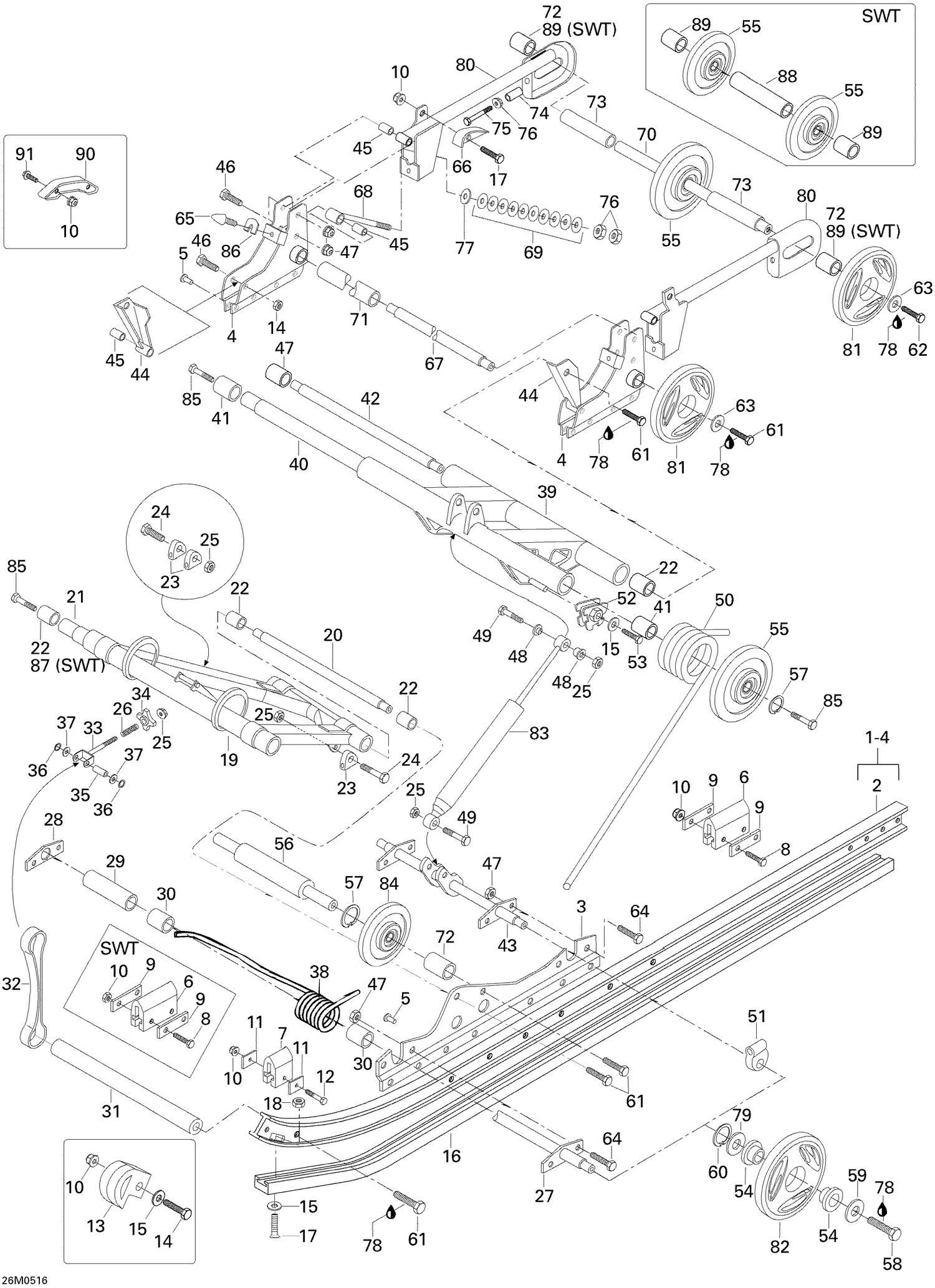 08- Rear Suspension 550F SWT