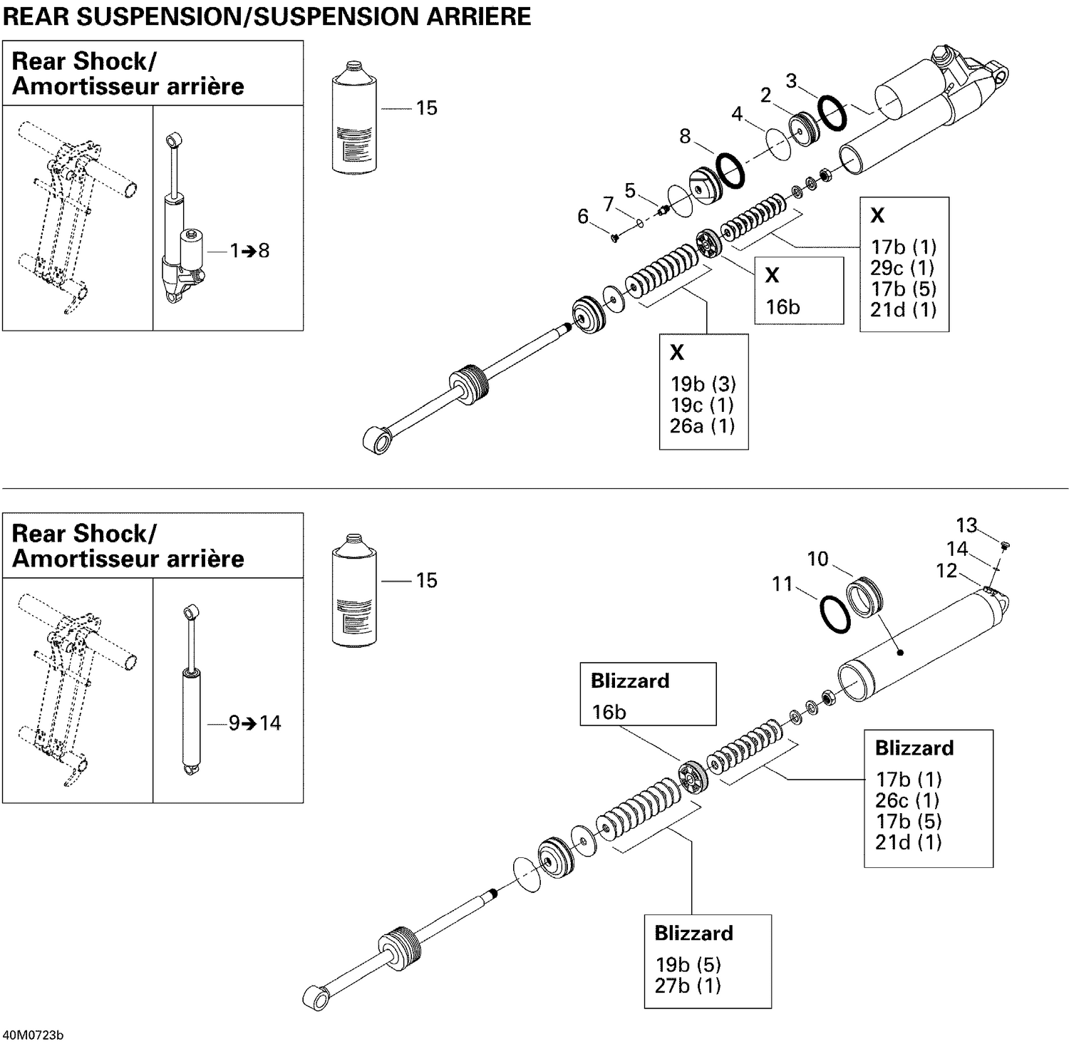 08- Take Apart Shock, Rear 2, BLIZZARD
