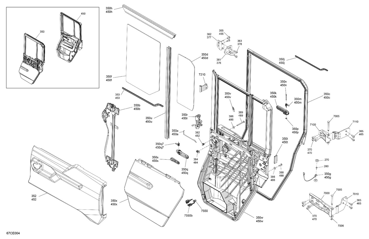 07- Enclosure Cab - Rear Doors