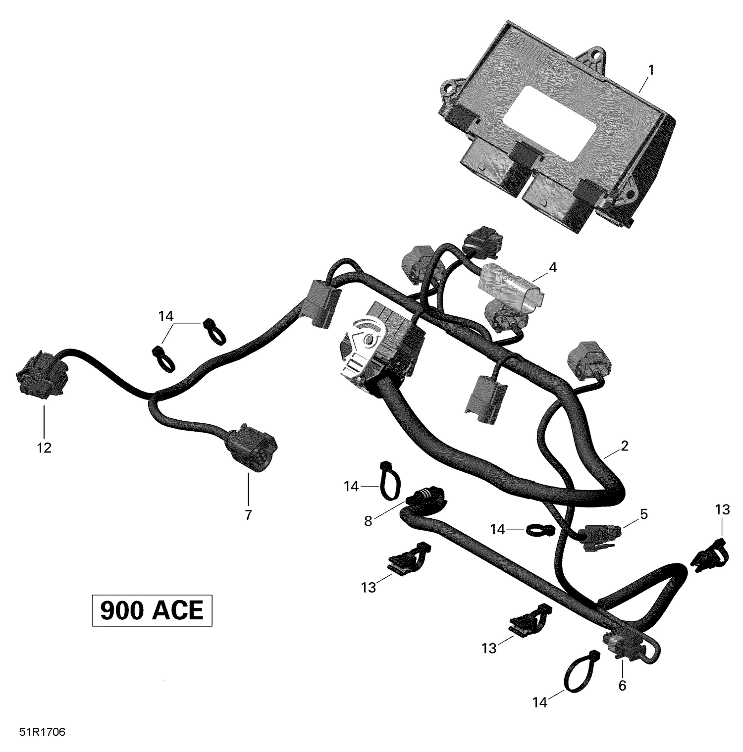 10- Engine Harness and Electronic Module - Package SE