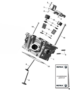 01- Rotax - Cylinder Head Schematic