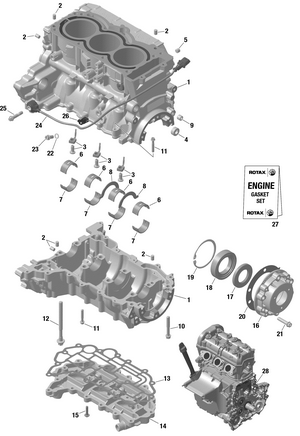 01- Rotax - Crankcase - Turbo Rr Schematic