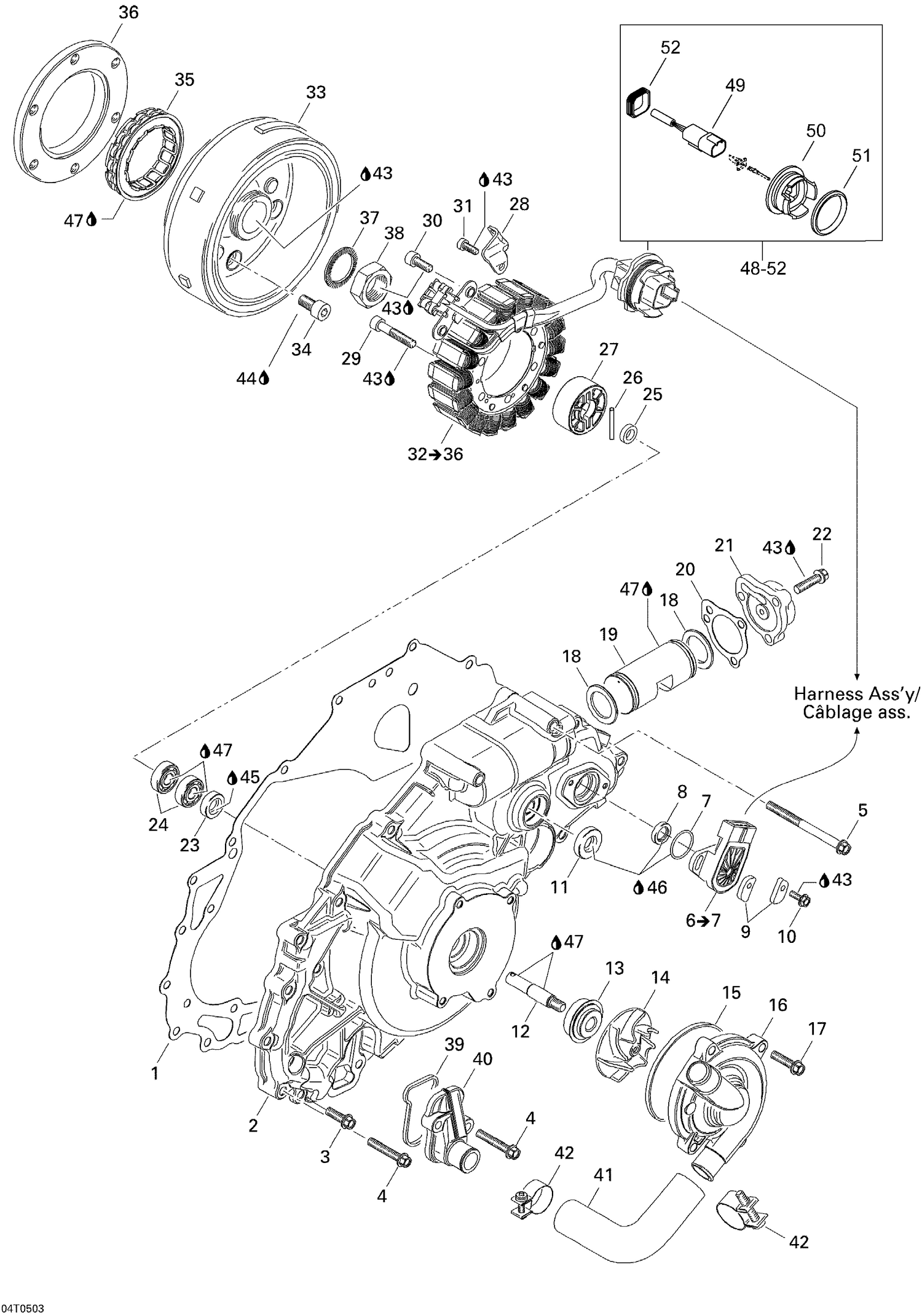 03- Ignition, Magneto and Water Pump