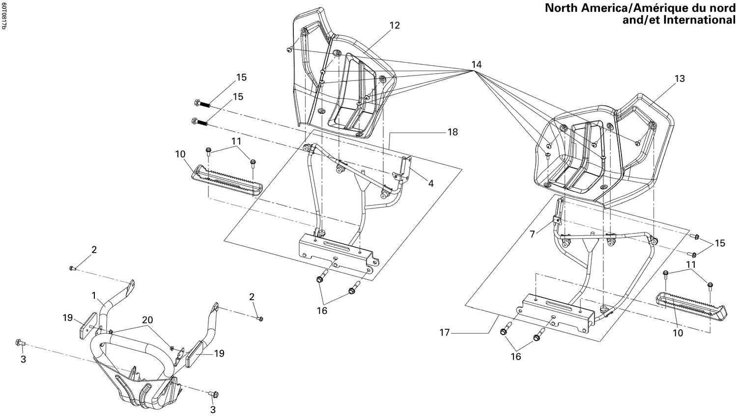 09- Front Bumper And Footrests North America, International
