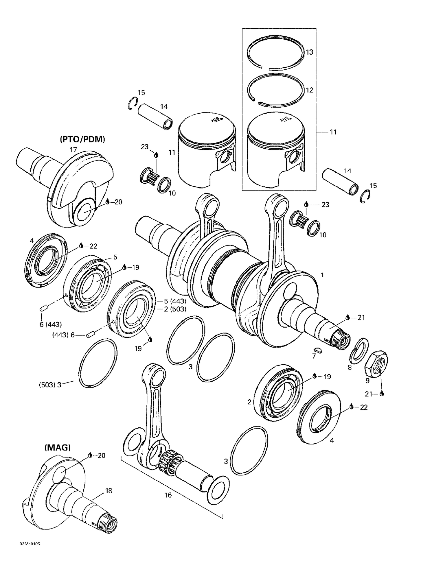 01- Crankshaft And Pistons