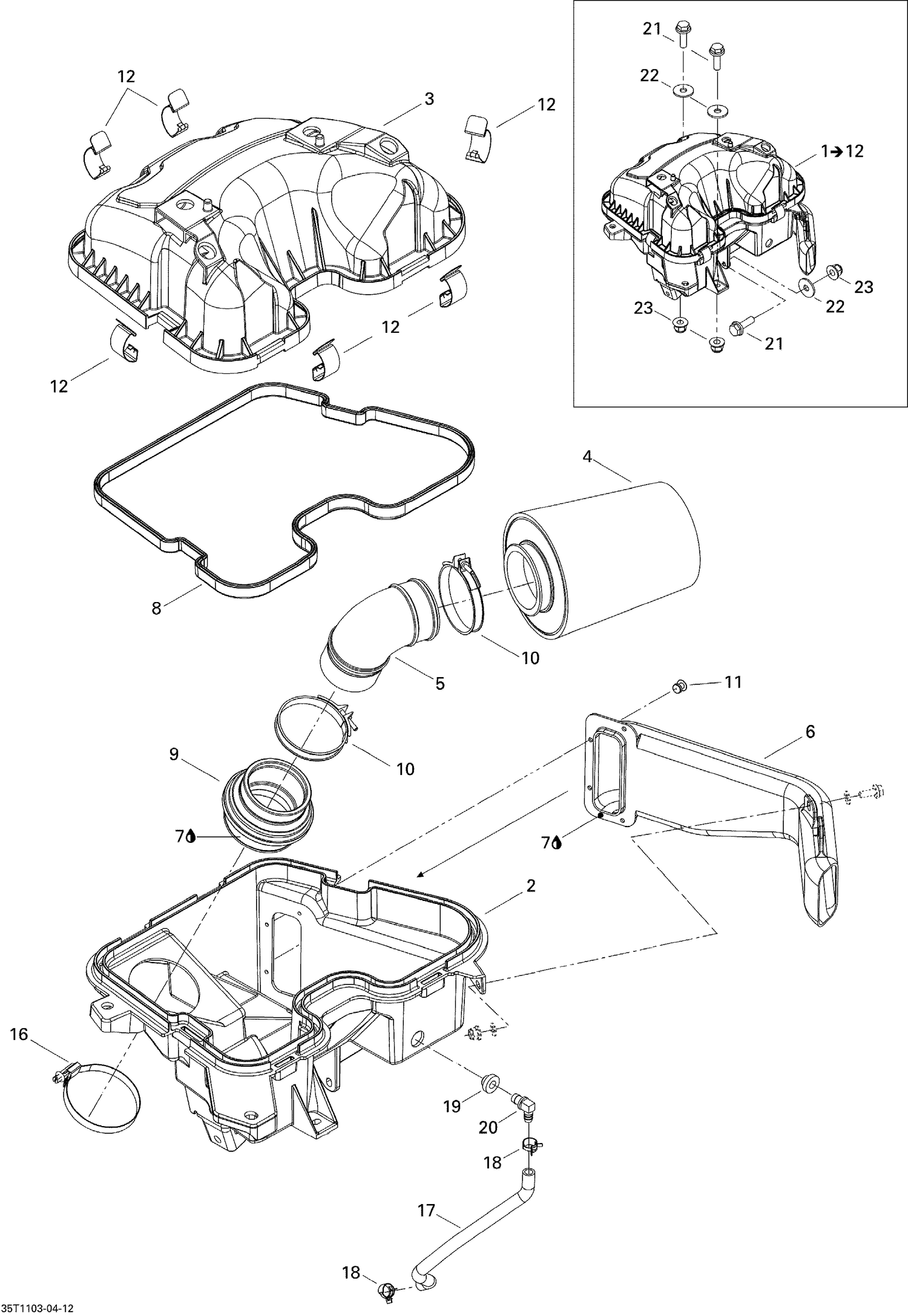 02- Air Intake Silencer