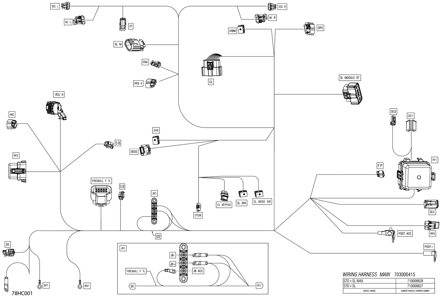 08- Electric - Main Harness - 710008827