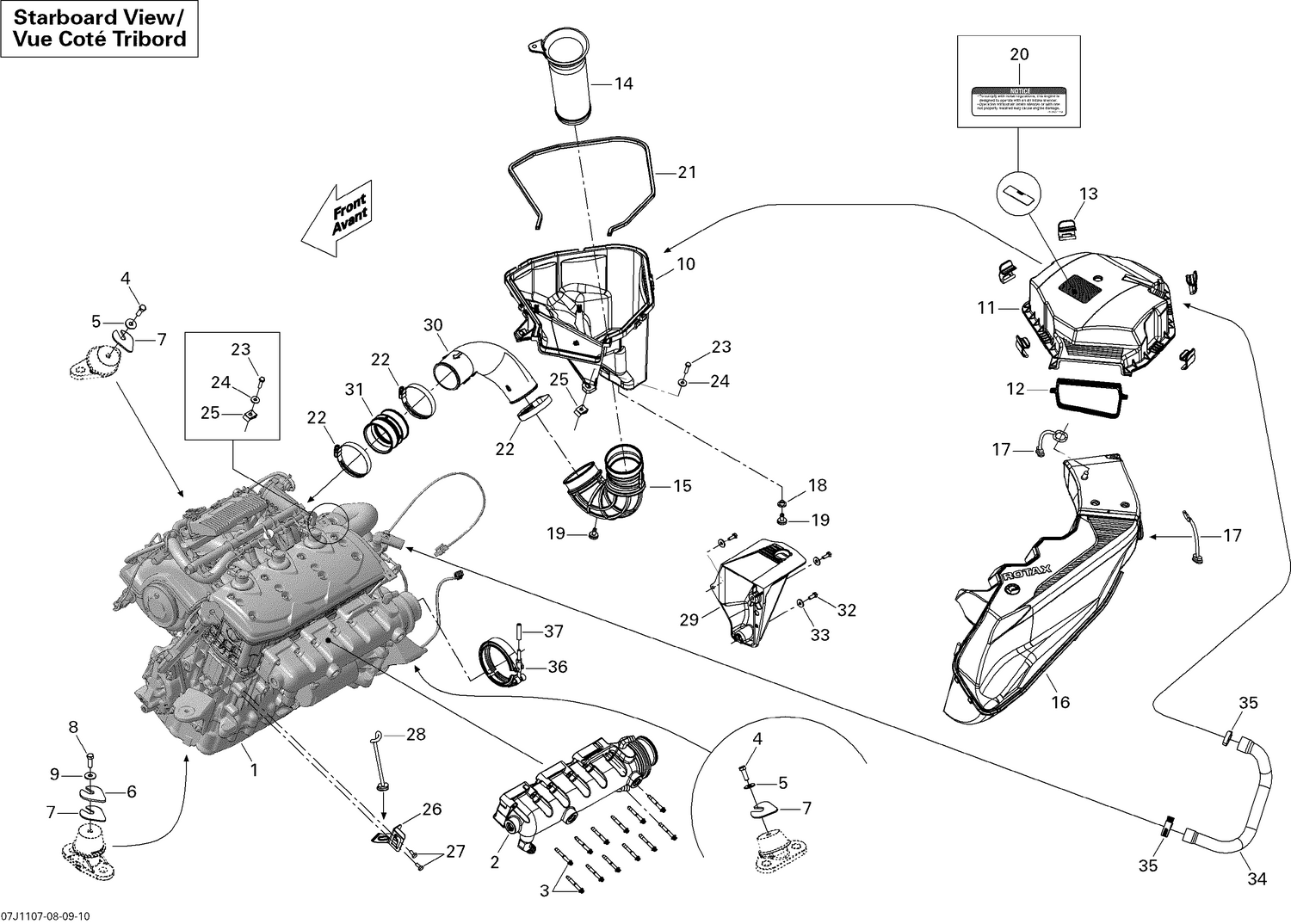 01- Engine And Air Intake Silencer