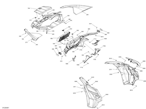 09- Body - Front Section - Xmr - Green Schematic