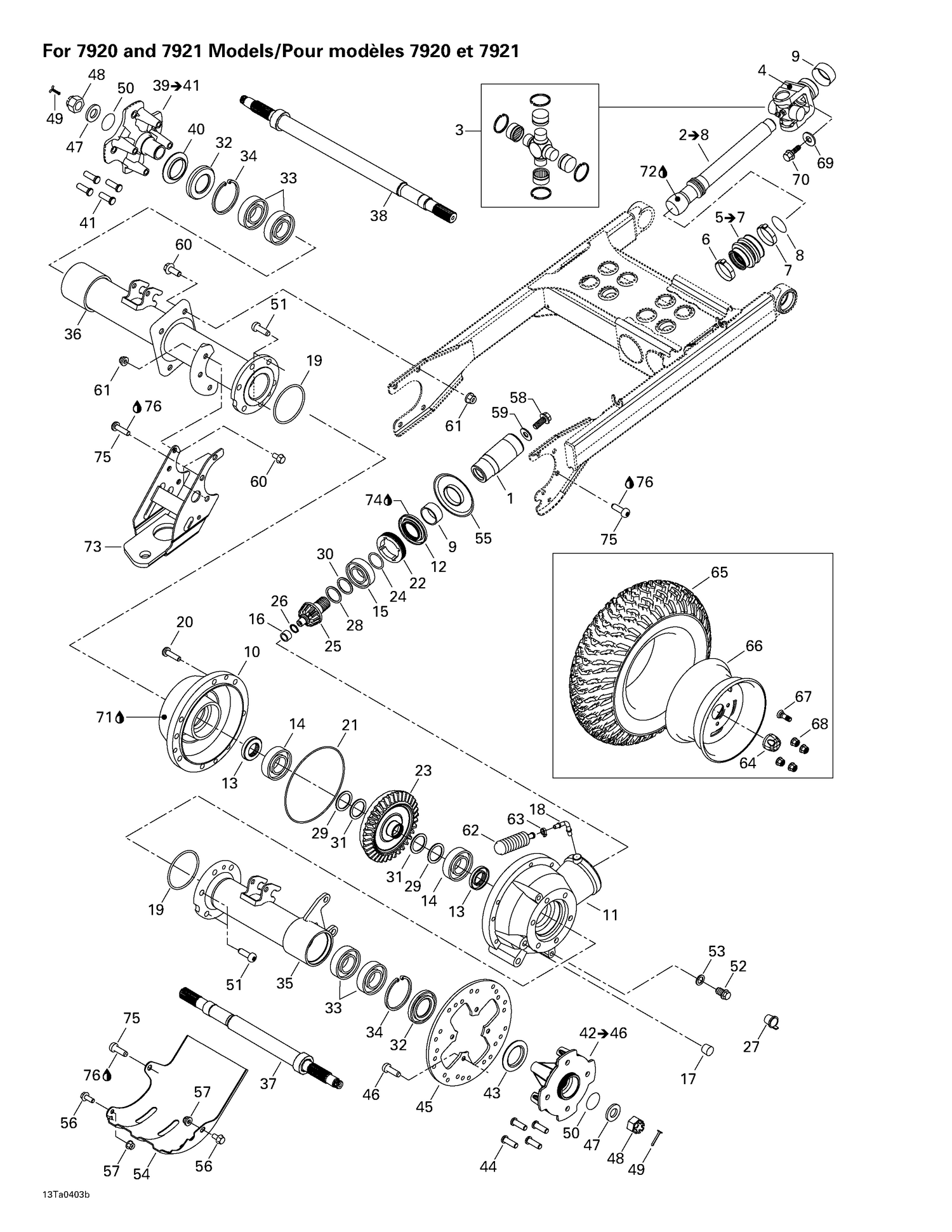 05- Drive System, Rear (for 7920 And 7921 Models)