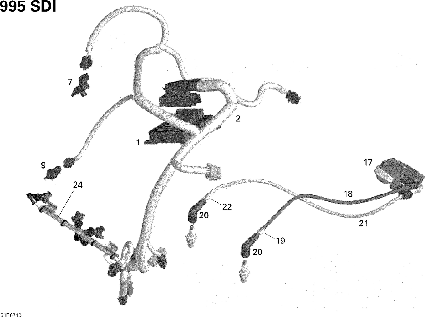 10- Engine Harness And Electronic Module, Mach, MXZ, HM EUR