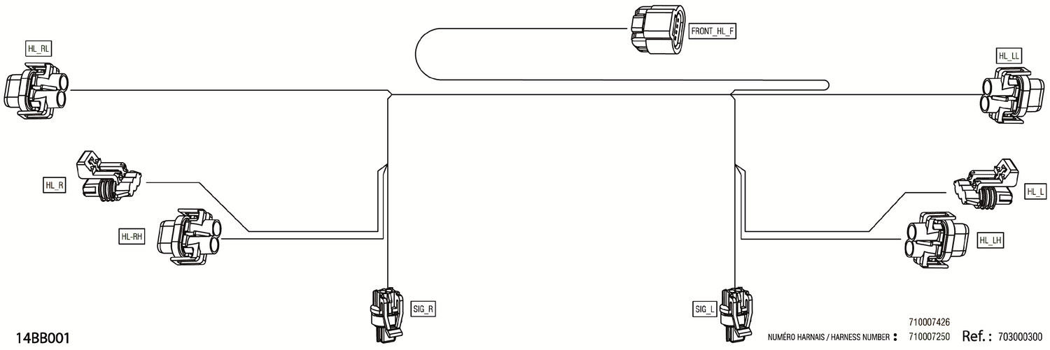 08- Electric - Front Wiring Harness - 710007250