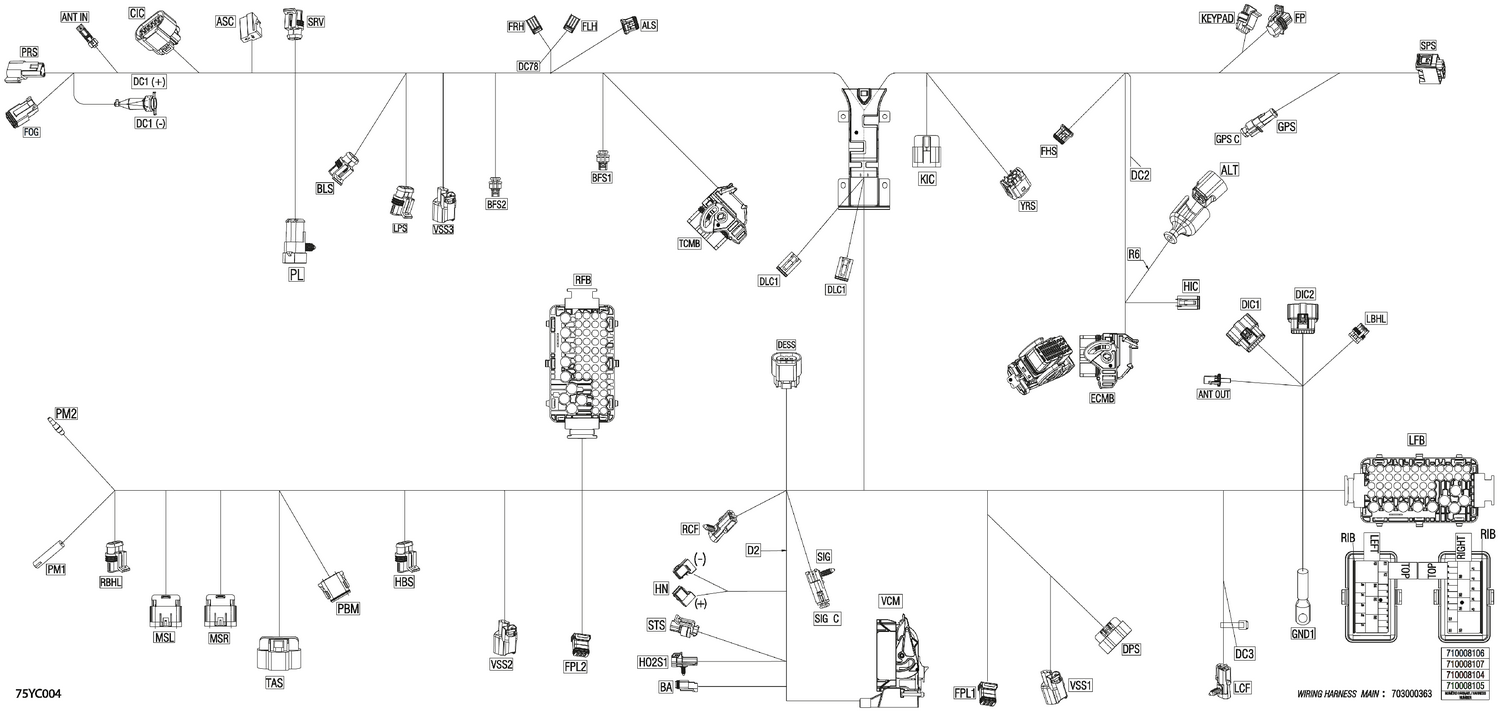08- Electric - Main Harness - 710008106