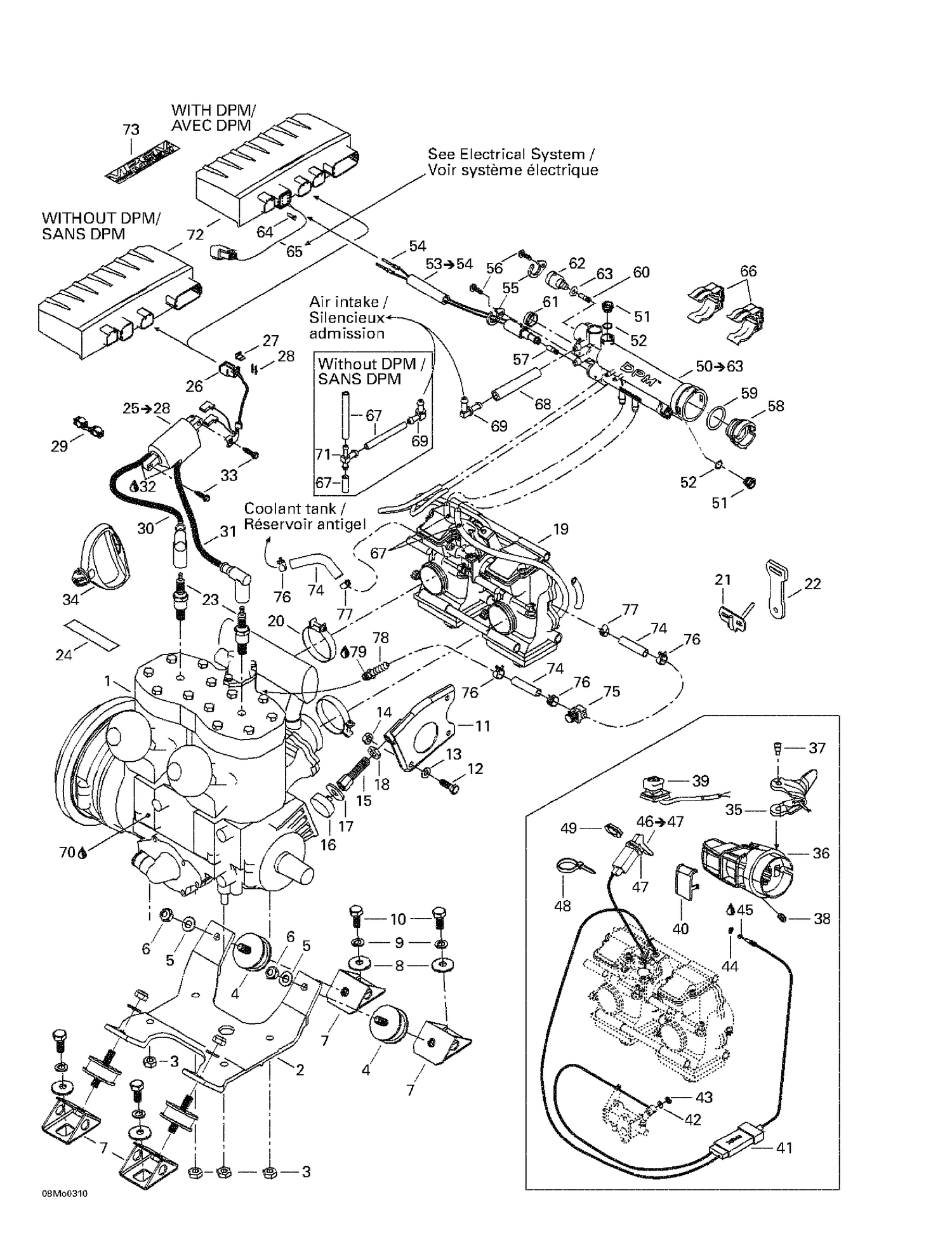 01- Engine Support, Dpm, Throttle Handle