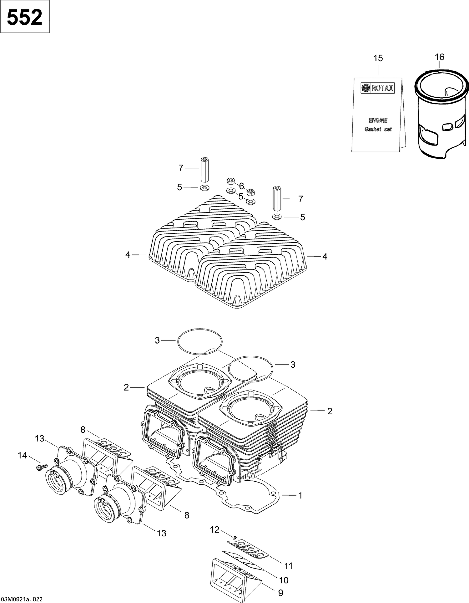 01- Cylinder and Cylinder Head 550F