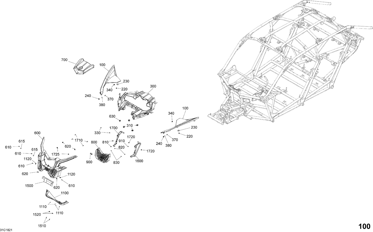 09- Body Parts - Platinum Silver - Package XRS XDS DPS - Front Section