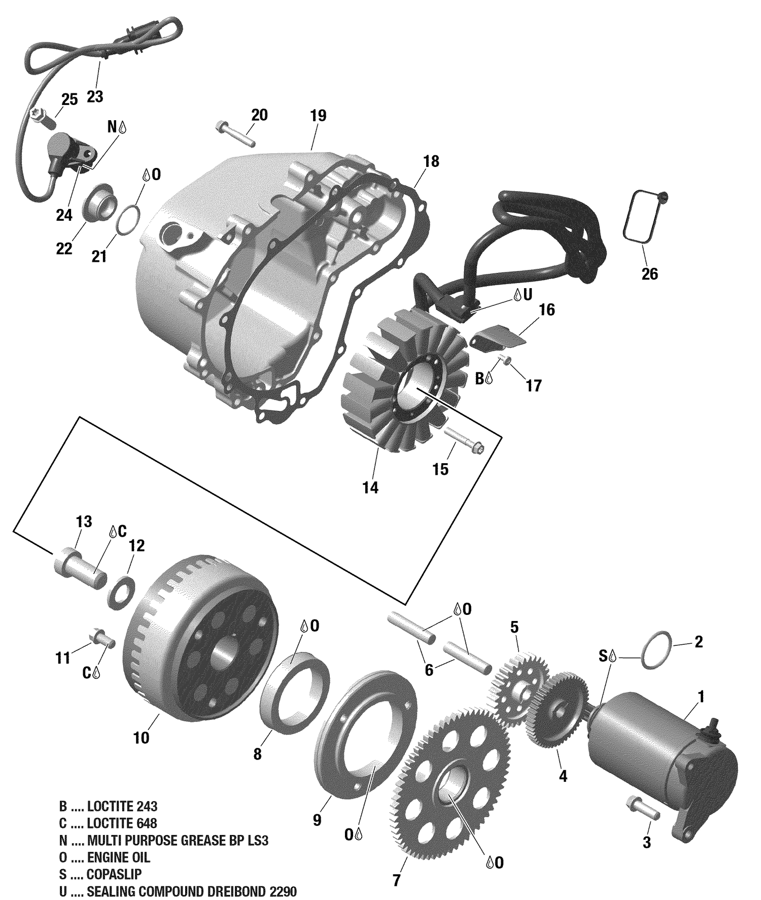 03- Magneto And Electric Starter -  1010R