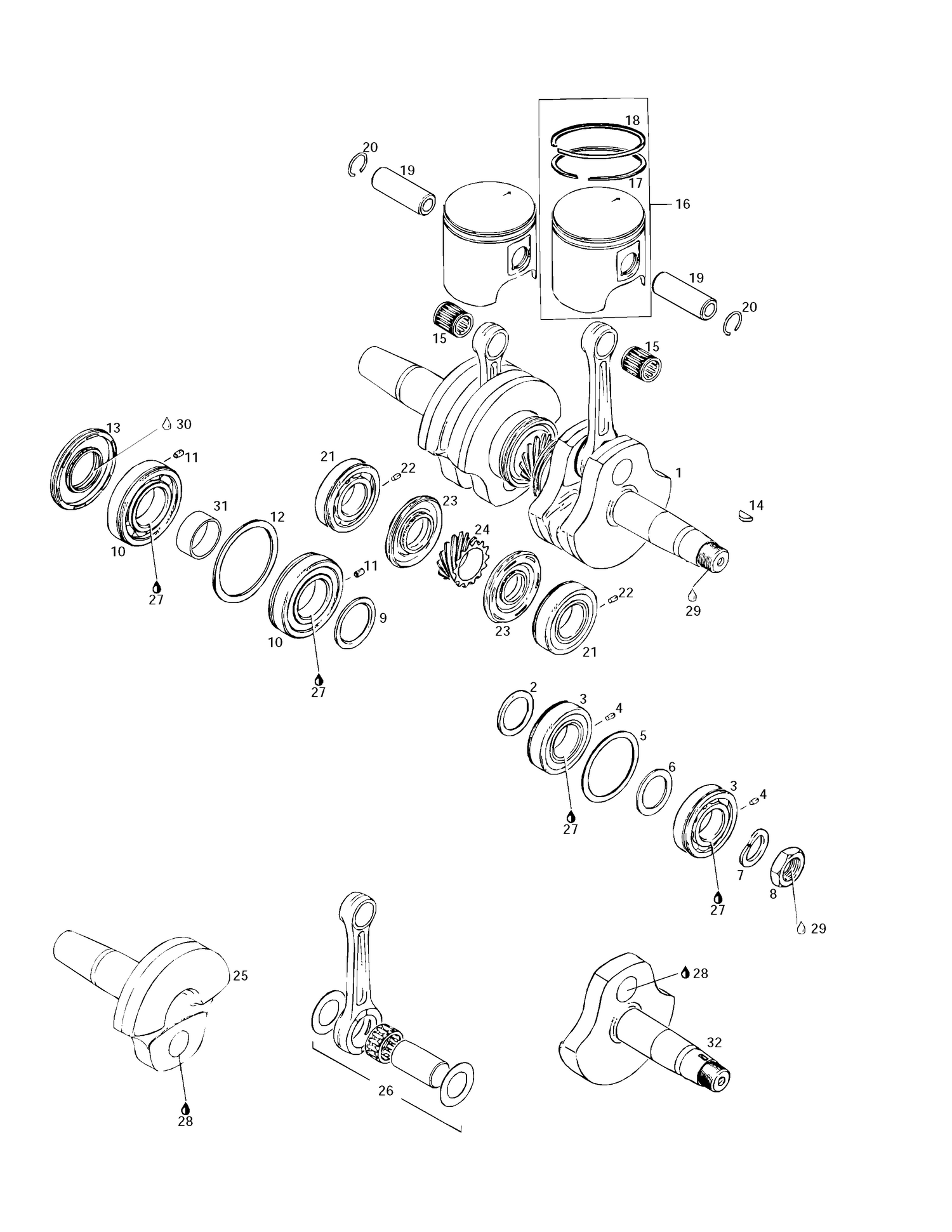 01- Crankshaft And Pistons