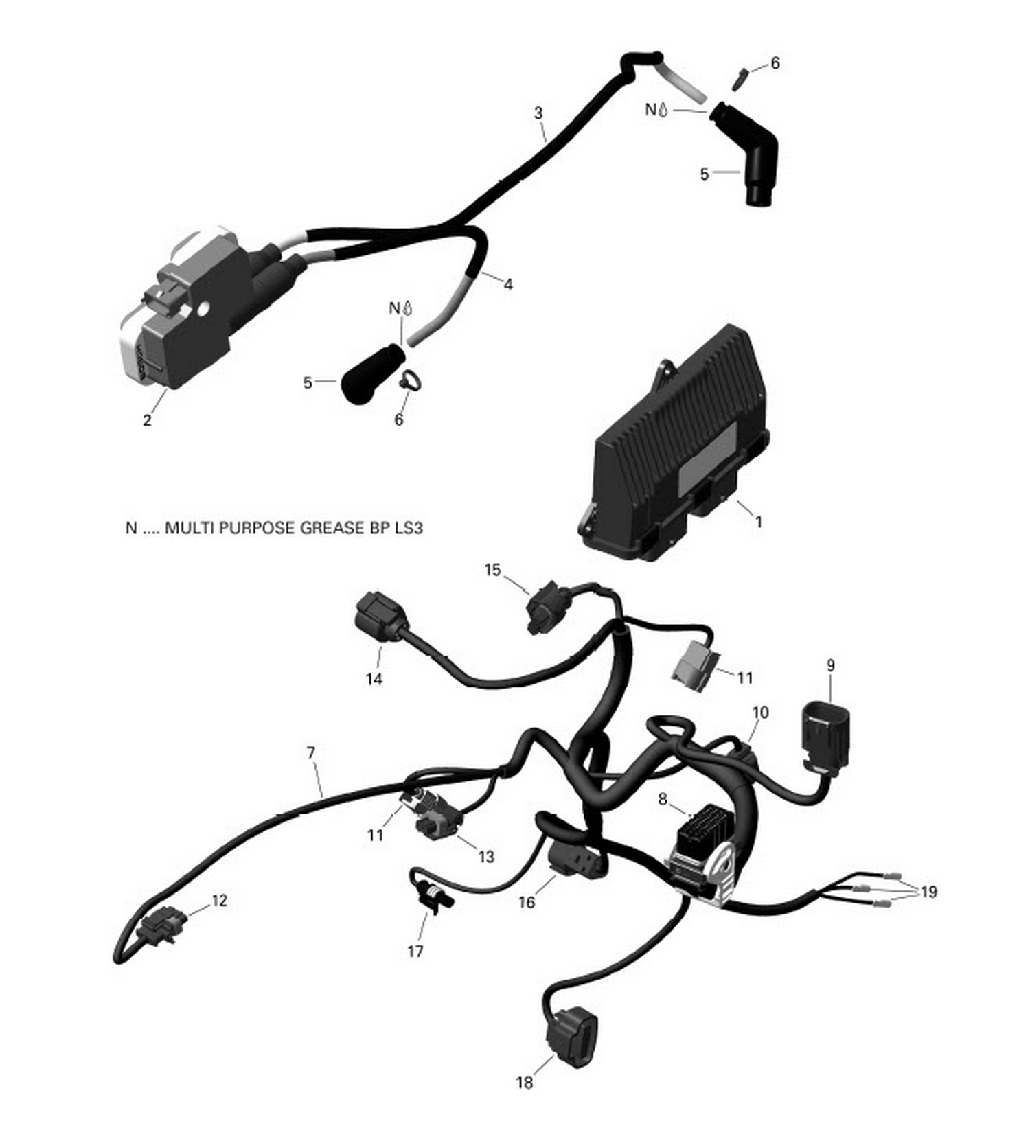 01- ROTAX - Engine Harness And Electronic Module