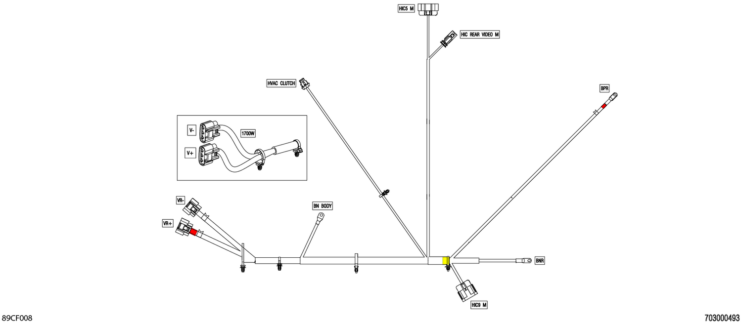 08- Electric - Voltage Regulator Wiring Harness - 710009237