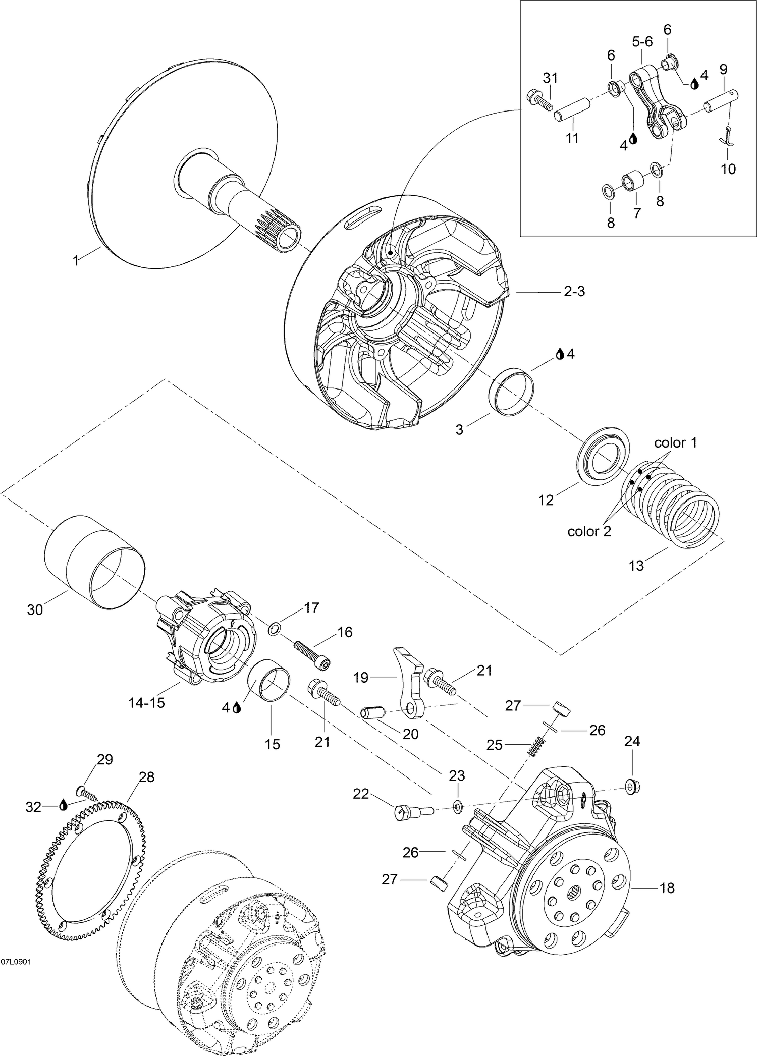 05- Drive Pulley _07L0901