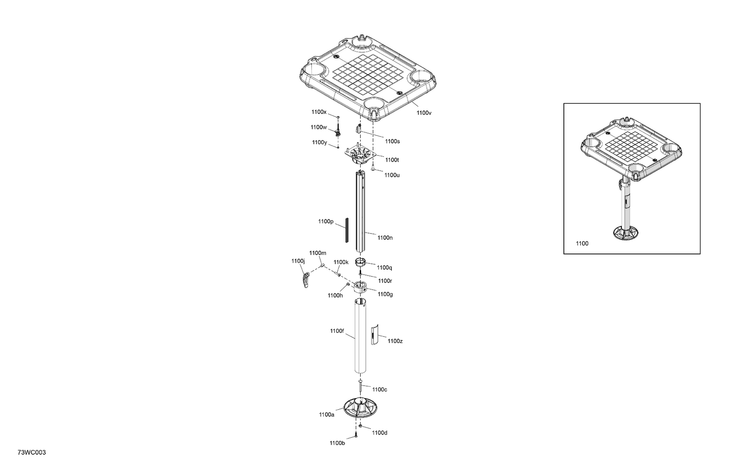 07- FURNITURE - Adjustable Table