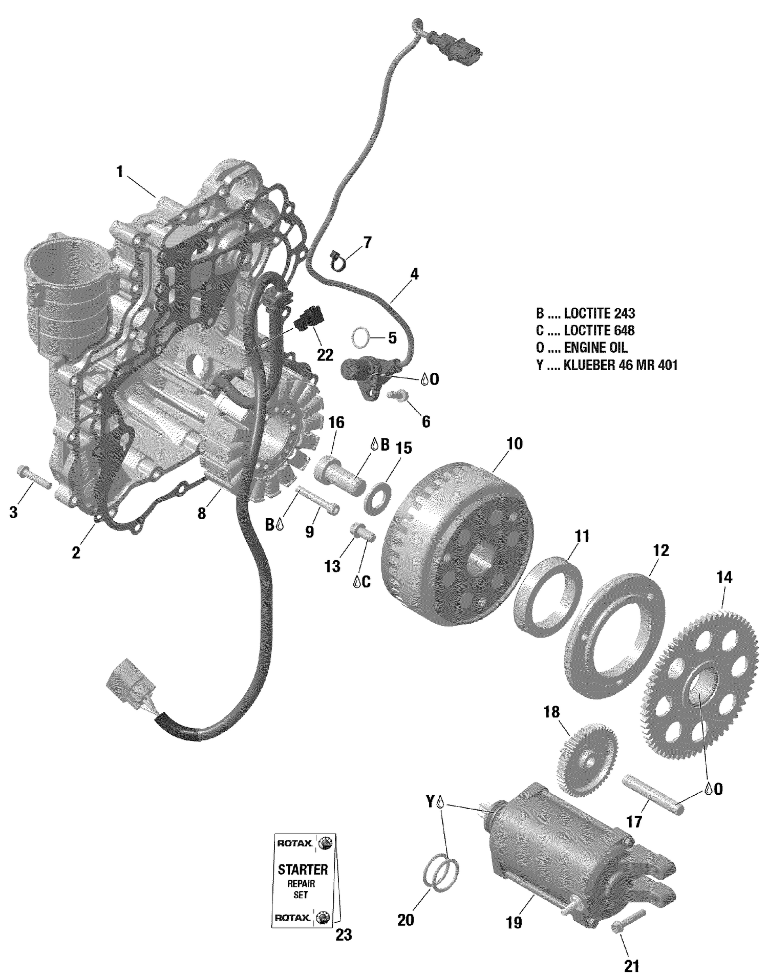 03- Magneto And Electric Starter 900 HO