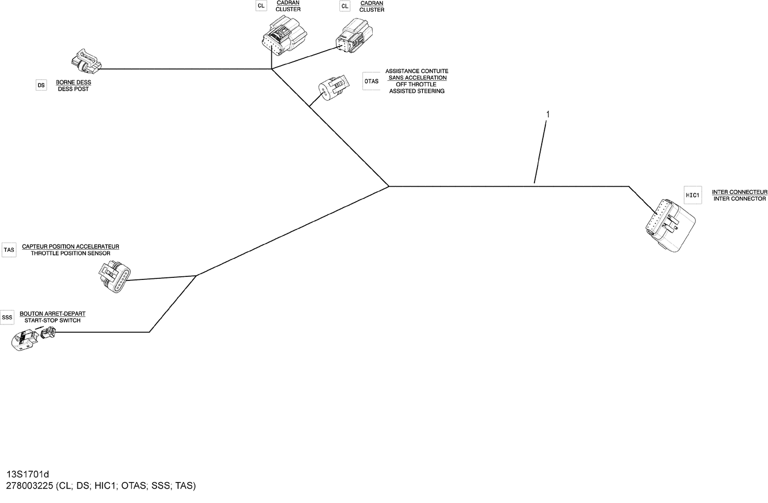 10- Electrical Harness - Steering, Package Convenience without iBR
