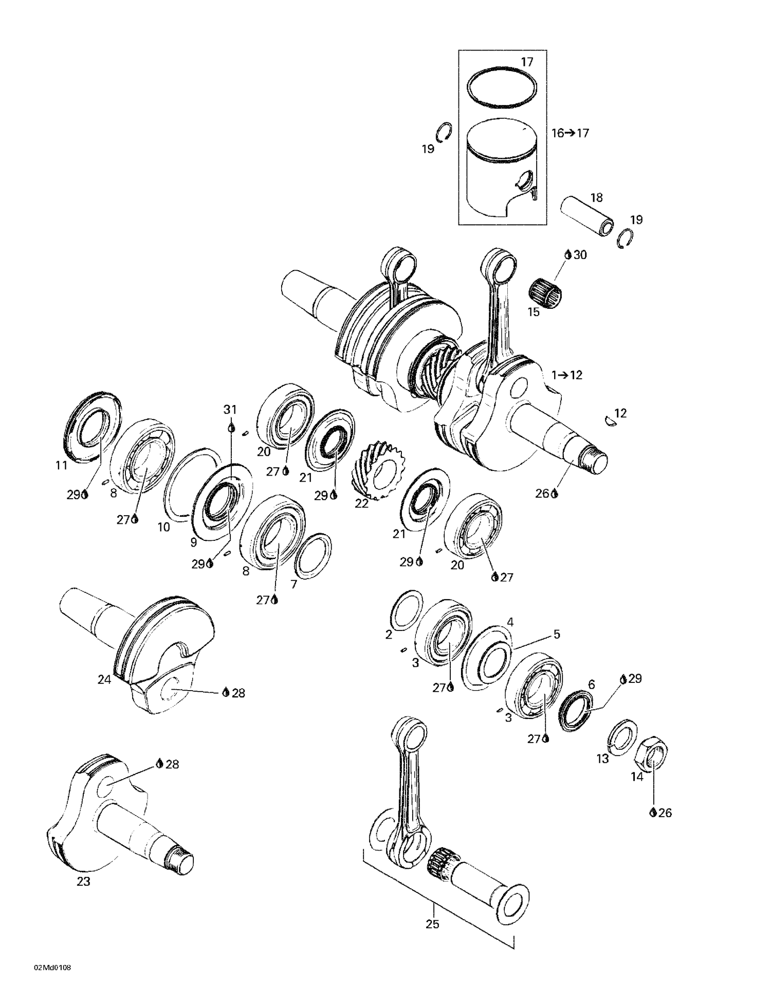 01- Crankshaft And Pistons