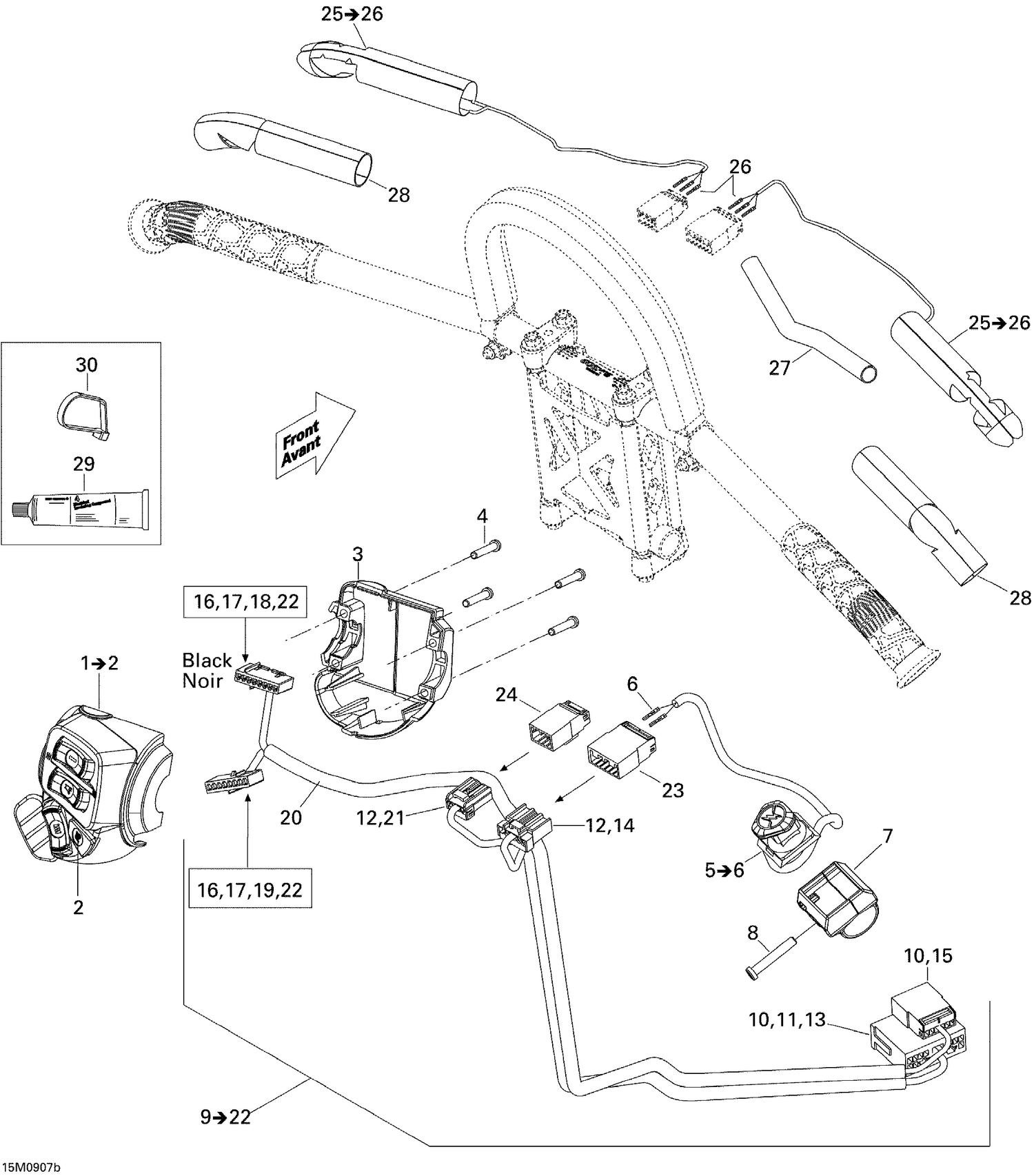 10- Steering Wiring Harness 800R Renegade X