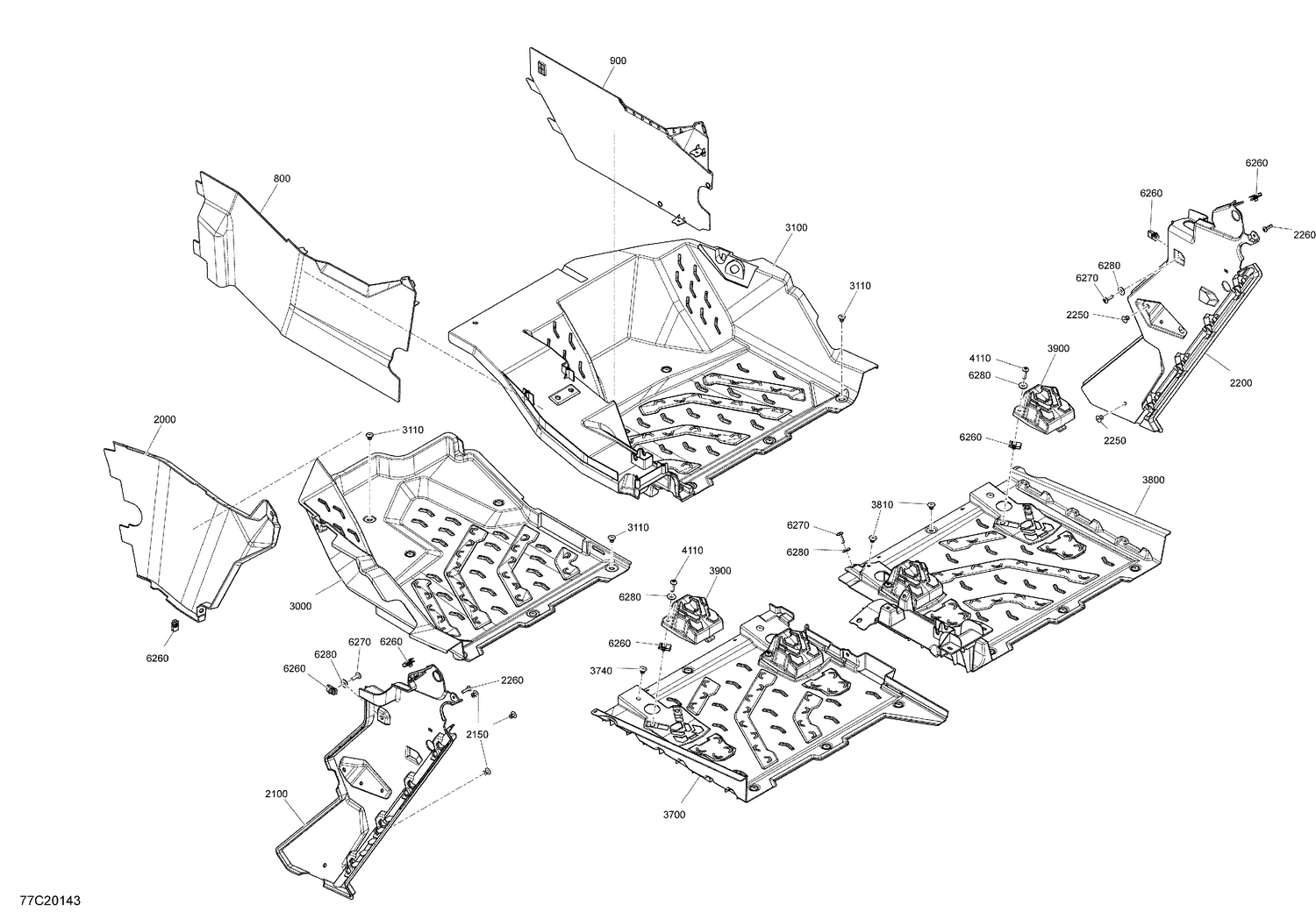 09- Cab Interior - Floor Section