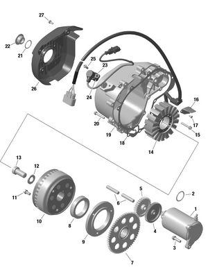 01- Rotax - Magneto And Electric Starter Schematic