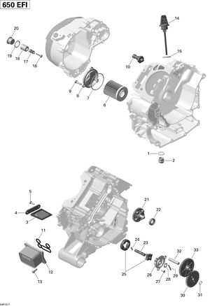 01- Engine Lubrication _54r1517 Schematic