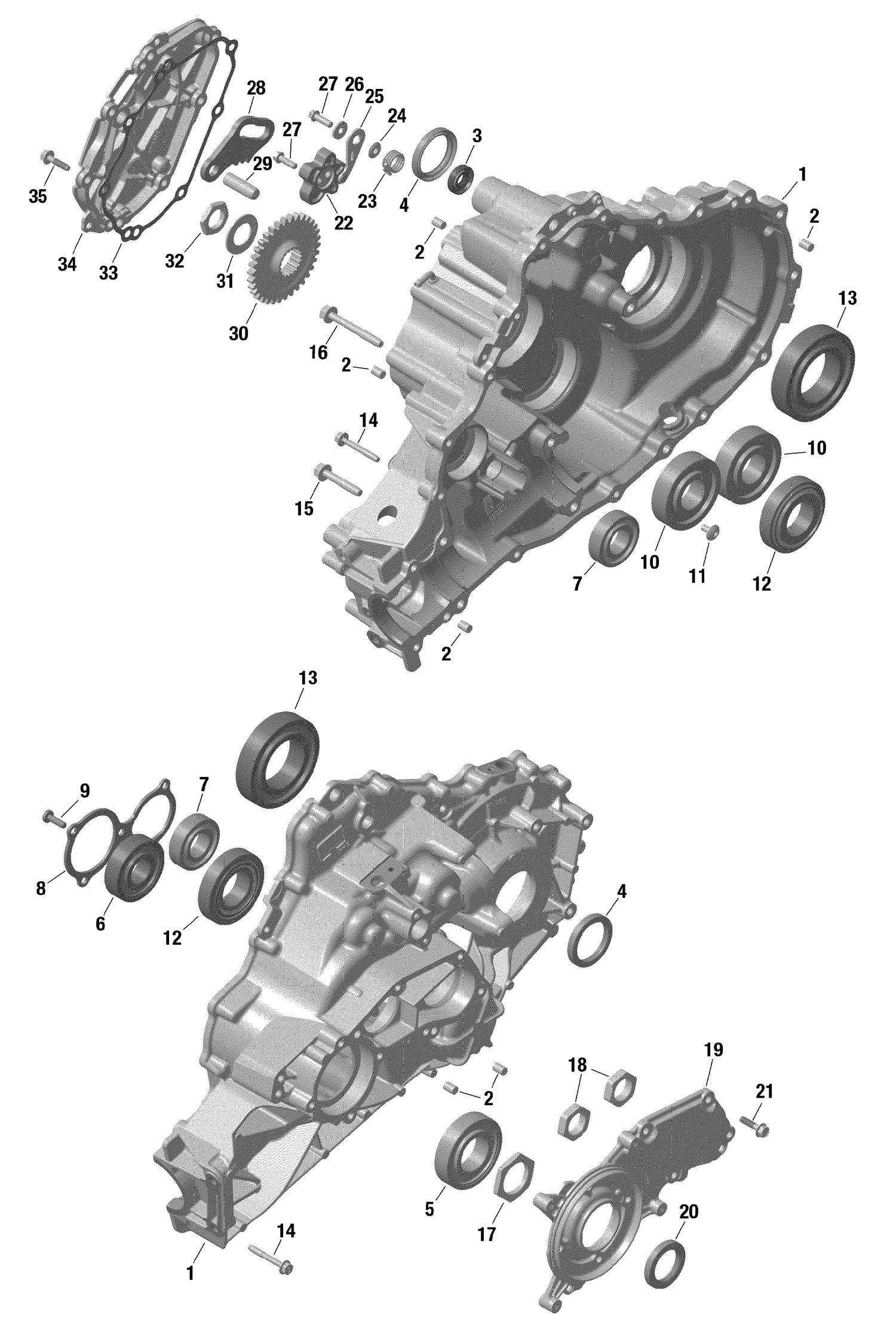 01- Rotax - Gear Box 1 - 509
