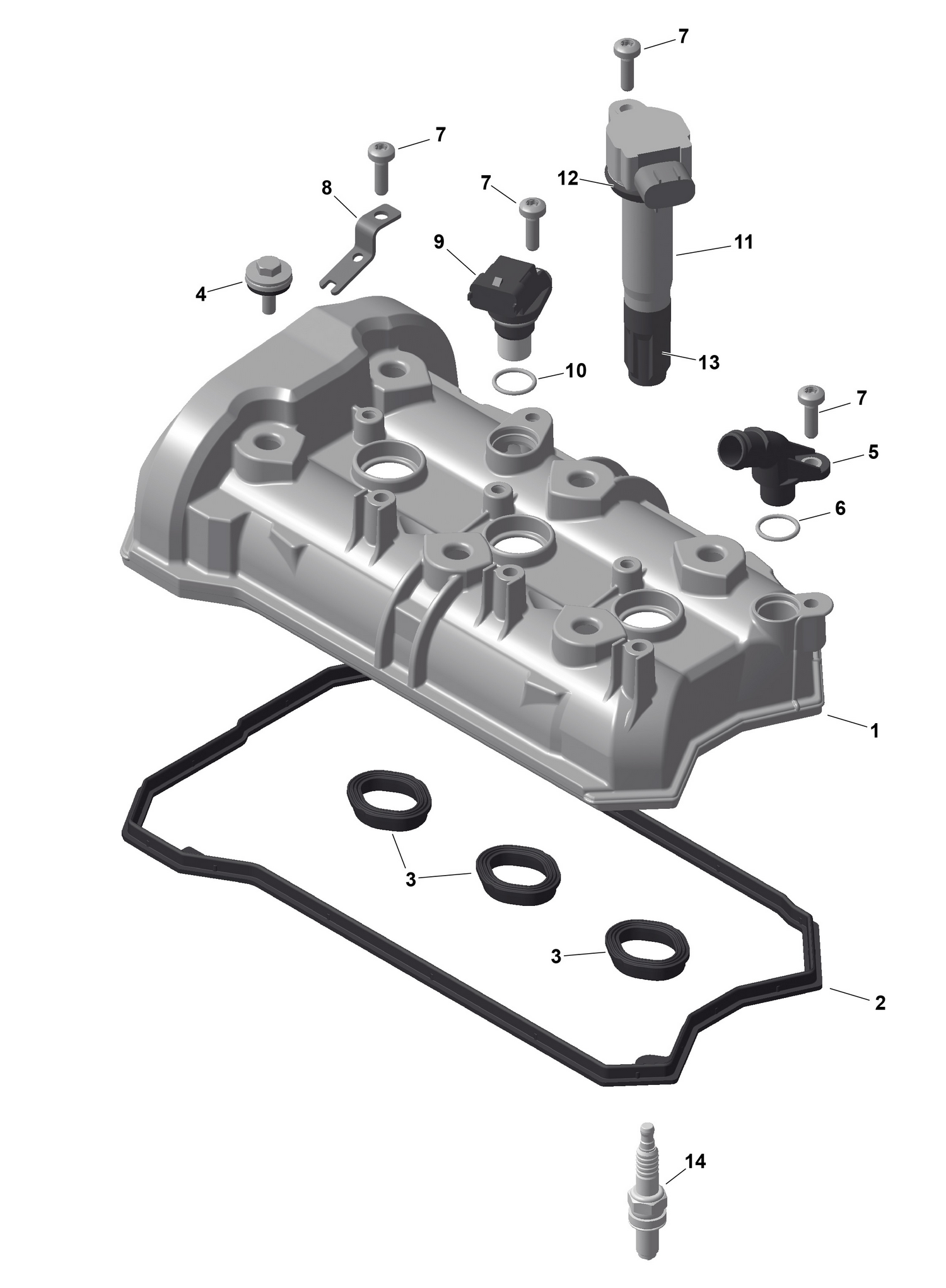 01- ROTAX - Valve Cover
