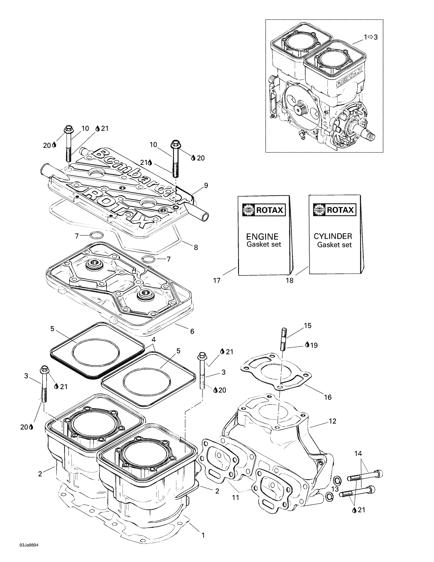 01- Cylinder, Exhaust Manifold