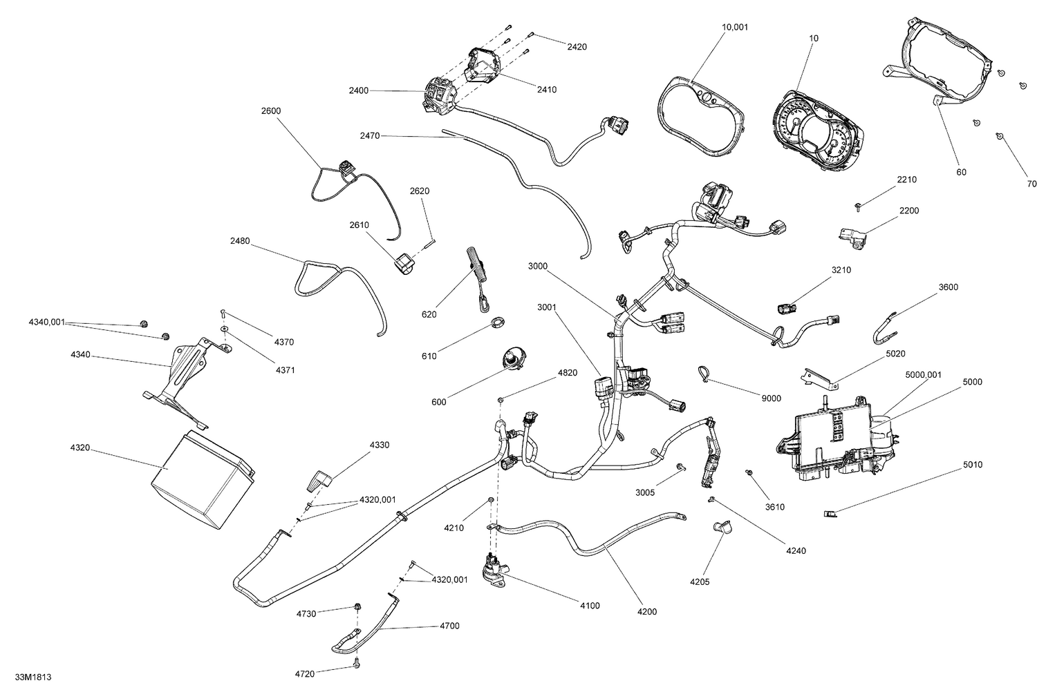 10- Electrical System Renegade - 850 E-TEC - Package X, XRS