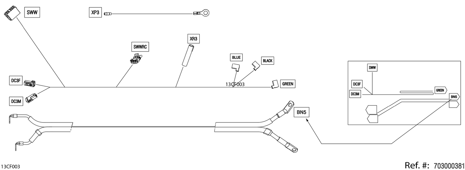 08- Electric - Winch Wiring Harness - 710008183